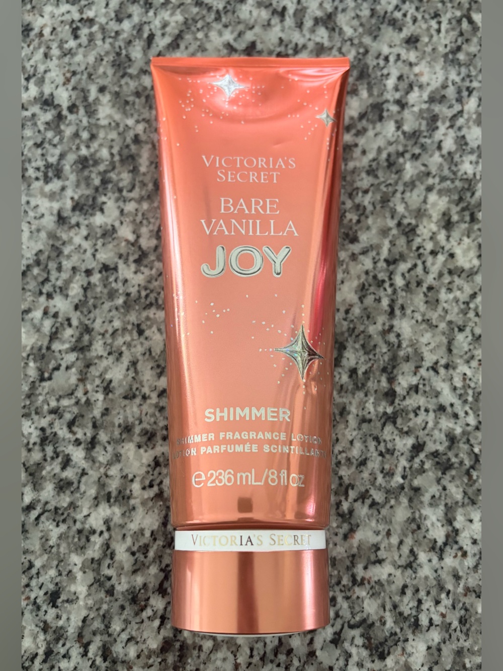 Victoria's Secret Bare Vanilla Joy Shimmer Lotion - Metallic Peach